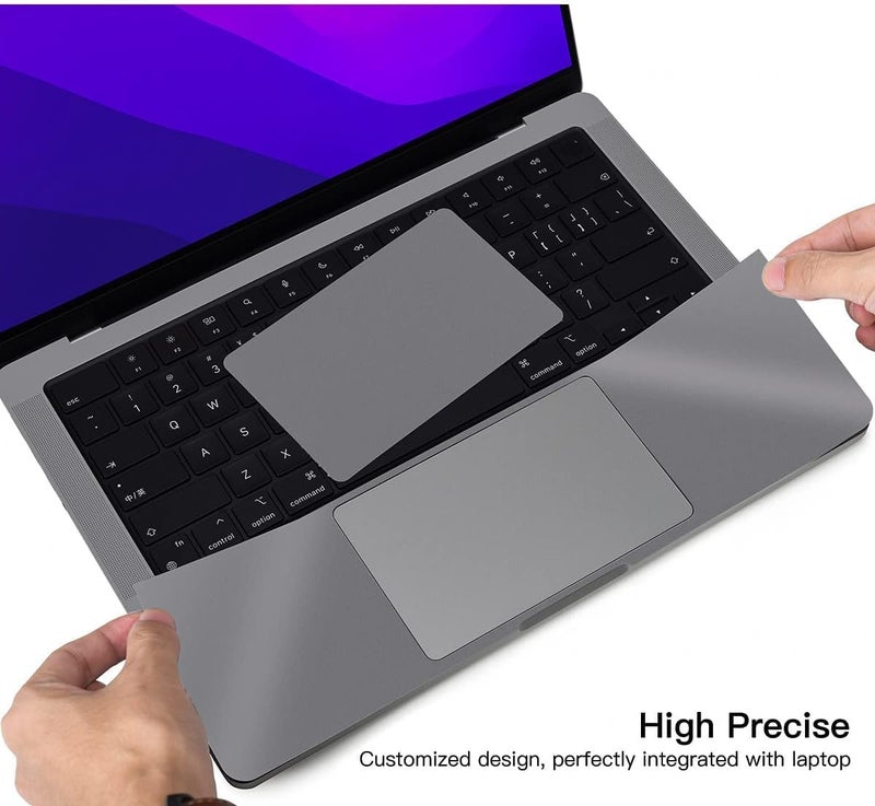 CaseBuy Palm Rest Protector Skin Cover for 2024 2023 2022 2021 MacBook Pro 14 inch M4 M3 M2 M1 Pro/Max A3401 A3112 A3185 A2918 A2992 A2779 A2442 with Touch ID Anti-Scratch Protector -Space Grey - Image 3